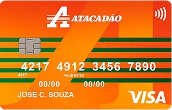 Cartão de crédito Atacadão Visa Internacional