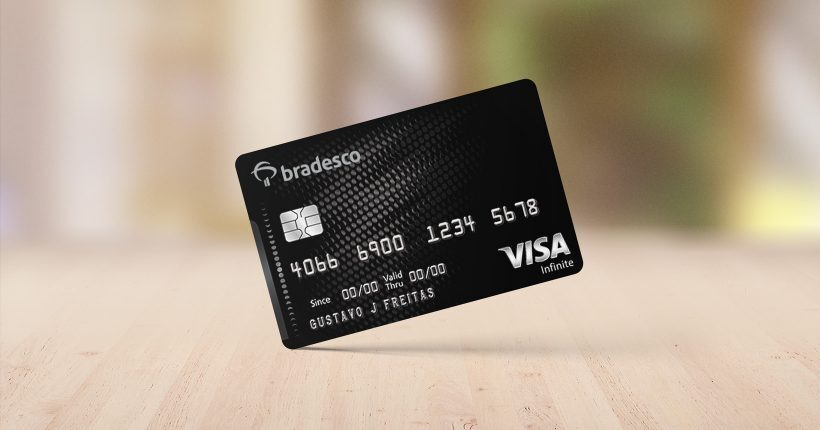 Cartão Bradesco Visa Infinite, oferecido pelo banco Bradesco