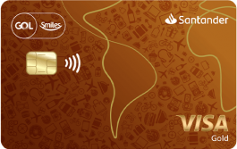 Santander GOL Smiles Visa Gold, um dos cartões Santander
