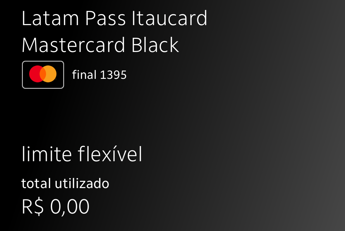 Limite flexível Latam Pass Black